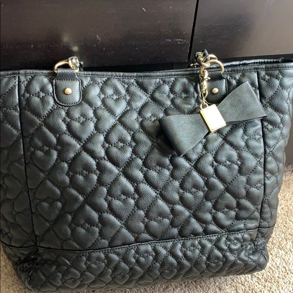 Black gold Betsey Johnson purse
